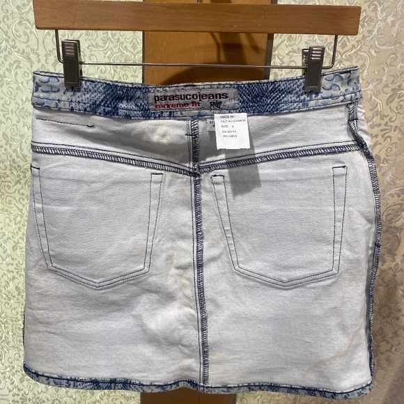 Ladies Vintage Parasuco Snakeskin print Skirt Sz 8 (29) - Picture 7 of 8